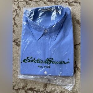 Eddie Bauer Women’s Blue Dress Shirt - Size XL